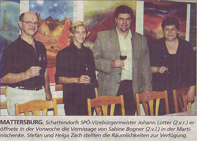 Vernissage von Sabine Bogner