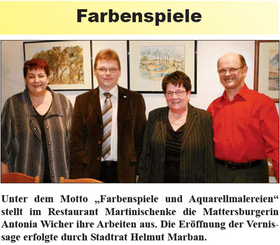 Vernissage von Antonia Wicher