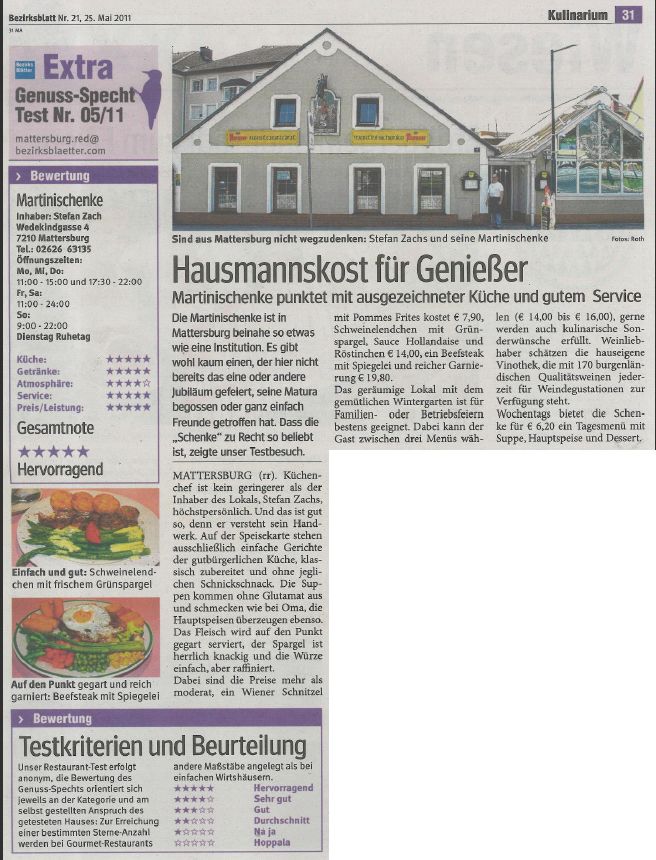 Hausmannskost für Genießer